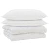 vidaXL Edred&oacute;n con almohada 3 pcs Microfibra