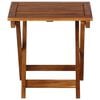 vidaXL Tumbonas 2 unidades con mesa y cojines madera maciza de acacia