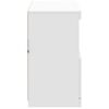 vidaXL Aparador con luces LED blanco 81x37x67 cm