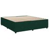vidaXL Cama box spring con colch&oacute;n terciopelo verde oscuro 180x200 cm