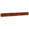 vidaXL Bordes de c&eacute;sped acero corten flexible 50 piezas 10x103 cm