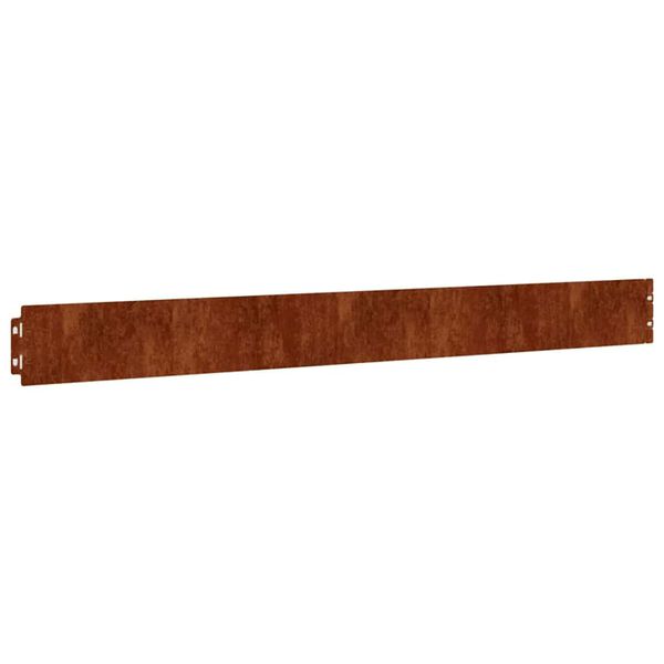 vidaXL Bordes de c&eacute;sped acero corten flexible 50 piezas 10x103 cm