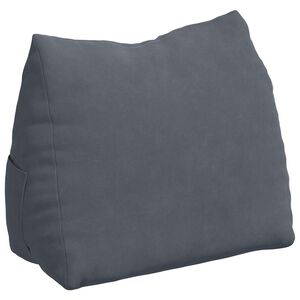 vidaXL Coj&iacute;n de Espalda Gris oscuro 45 x 20 x 35 cm Tela de pana