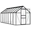 vidaXL Invernadero con estructura base aluminio gris antracita 8,17 m&sup2;