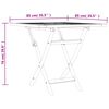 vidaXL Juego de comedor para jard&iacute;n 5 piezas madera maciza de teca