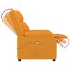 vidaXL Sill&oacute;n de masaje de tela amarillo