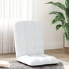 vidaXL Silla de suelo plegable de tela blanca 71x51x62 cm