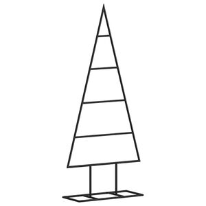 vidaXL &Aacute;rbol de Navidad para decoraci&oacute;n metal negro 60 cm