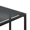 vidaXL Juego de comedor de jard&iacute;n 13 piezas textileno negro
