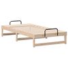 vidaXL Estructura de cama Marr&oacute;n 90 x 190 cm Madera de pino macizo