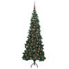vidaXL &Aacute;rbol de Navidad Artificial de Esquina Verde 180 cm PVC y Metal