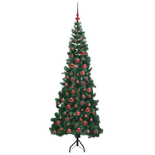 vidaXL &Aacute;rbol de Navidad Artificial de Esquina Verde 180 cm PVC y Metal