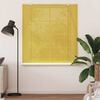 vidaXL Estor enrollable con cortinas Amarillo 150 x 160 cm Bamb&uacute;
