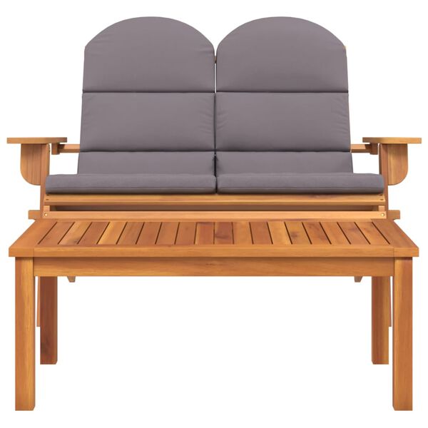 vidaXL Juego de muebles de jard&iacute;n Adirondack 2 piezas madera acacia