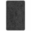 vidaXL Conjunto de alfombra de ba&ntilde;o antideslizante 2 pcs Gris oscuro