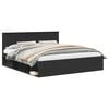 vidaXL Estructura de cama Negro 200 x 200 cm Madera de ingenier&iacute;a