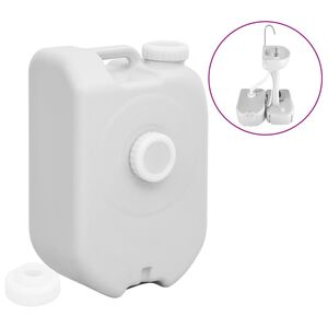 vidaXL Dep&oacute;sito de agua port&aacute;til gris 24 L