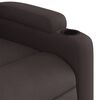 vidaXL Sill&oacute;n reclinable de tela marr&oacute;n oscuro
