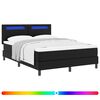 vidaXL Cama tipo Box Spring Negro 160 x 200 cm Cuero sint&eacute;tico