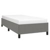 vidaXL Estructura de cama sin colch&oacute;n tela gris oscuro 90x200 cm