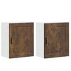 vidaXL Armarios pared para cocina 2 uds Porto roble ahumado