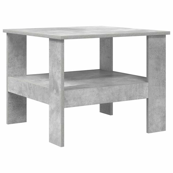 vidaXL Mesa de Caf&eacute; Gris Concreto 57 x 55 x 45 cm Madera de ingenier&iacute;a