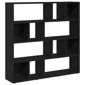 vidaXL Librer&iacute;a/Separador de ambientes Roble negro 105x24x102 cm