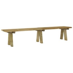 vidaXL Banco de jard&iacute;n madera maciza de pino impregnada 220 cm
