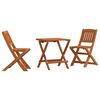 vidaXL Set de bistr&oacute; para ni&ntilde;os 3 pzas madera maciza de eucalipto