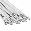 vidaXL Atadura de Cables 50 uds. 4,6 x 800 mm Plateado