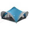 vidaXL Carpa Tipi con techo Azul 18 Personas Poli&eacute;ster y Acero