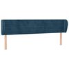 vidaXL Cabecero de terciopelo azul oscuro 163x23x78/88 cm