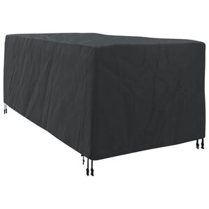 vidaXL Funda para Loungers Liso Negro 74 x 210 x 40 cm tela