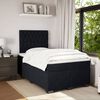 vidaXL Cama box spring con colchón terciopelo negro 120x190 cm
