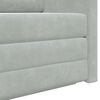 vidaXL Sofá cama Gris Claro 124 x 204 x 61 cm Terciopelo