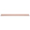 vidaXL Estante flotante 4 pcs Rosa 60 x 9 x 2,5 cm Acero