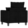vidaXL Sill&oacute;n de tela negro 60 cm