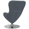 vidaXL Sill&oacute;n huevo Gris oscuro Terciopelo