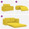 vidaXL Sof&aacute; cama 60cm Amarillo Terciopelo