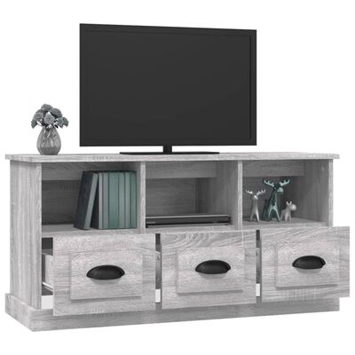 vidaXL Mueble para TV madera contrachapada gris Sonoma 100x35x50 cm