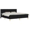 vidaXL Estructura de cama Negro 180 x 200 cm Poli&eacute;ster