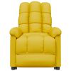 vidaXL Sill&oacute;n elevable de tela amarillo