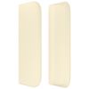 vidaXL Cabecero de cuero sint&eacute;tico color crema 103x16x78/88 cm