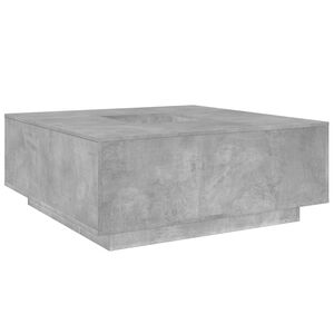 vidaXL Mesa de centro madera ingenier&iacute;a gris hormig&oacute;n 100x100x40 cm
