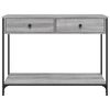 vidaXL Mesa consola madera de ingeniería gris Sonoma 100x34,5x75 cm