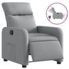 vidaXL Sill&oacute;n reclinable el&eacute;ctrico tela gris claro