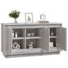 vidaXL Aparador madera contrachapada gris Sonoma 102x35x55 cm