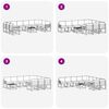 vidaXL Conjunto de sof&aacute;s de exterior con coj&iacute;n 11 pcs Natural y Crema