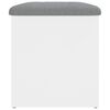 vidaXL Banco de almacenaje blanco 62x42x45 cm madera de ingenier&iacute;a