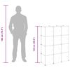 vidaXL Organizador de cubos de almacenamiento con 12 cubos y puertas, PP transparente